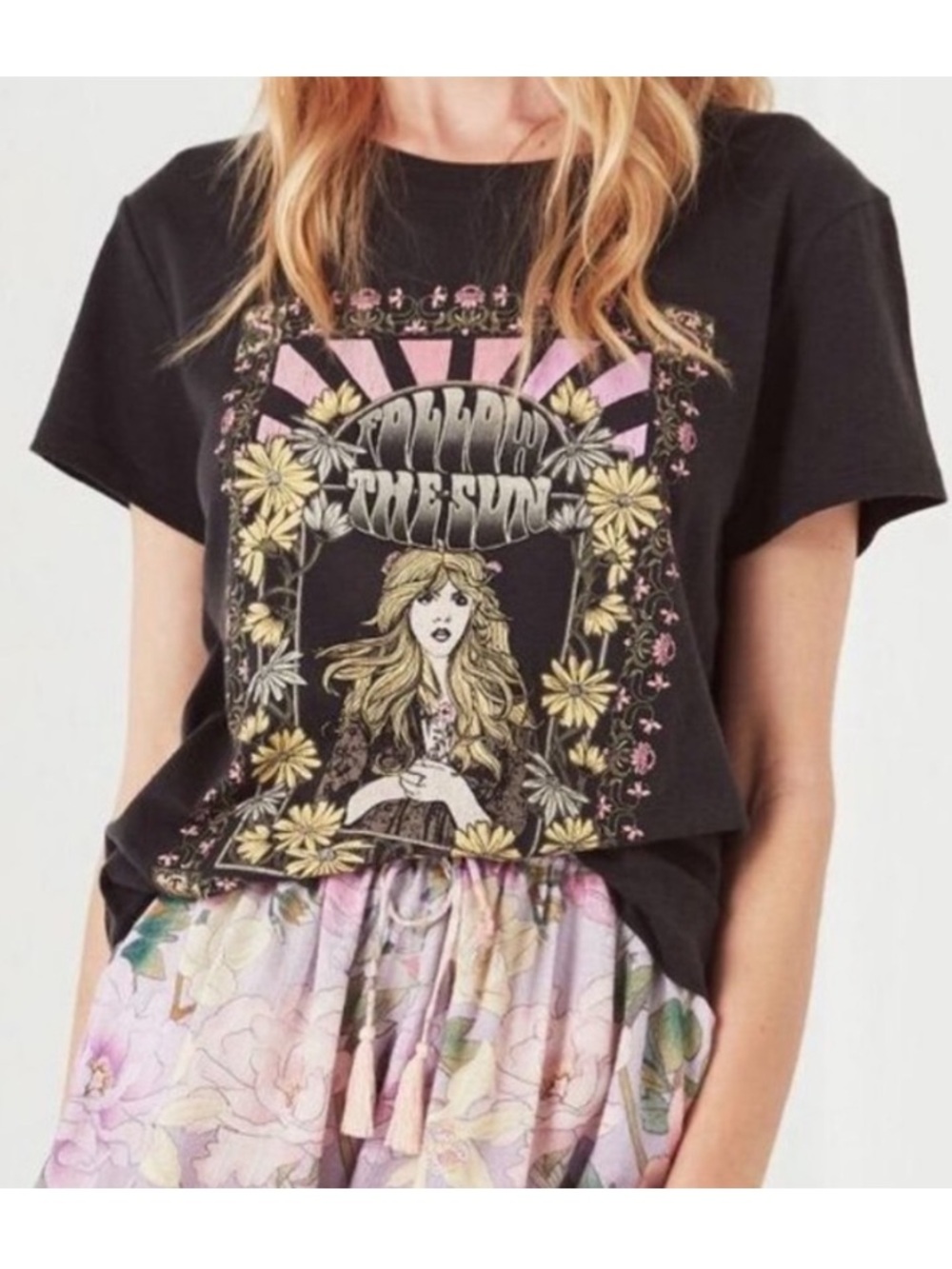 Spell Follow The Sun Tee Charcoal *Authentic*